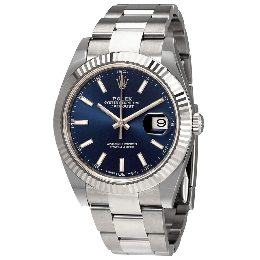 rolex-oyster-perpetual-datejust-41-blue-dial-automatic-mens-watch-126334blso